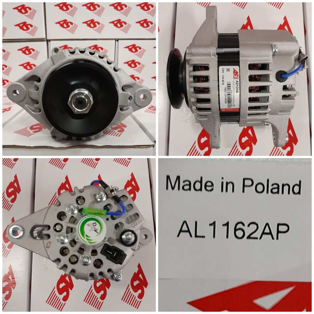 AL1162AP-FORKLIFT HIT.4D94E 3FF+WIRE 12V 40A ALTERNATOR