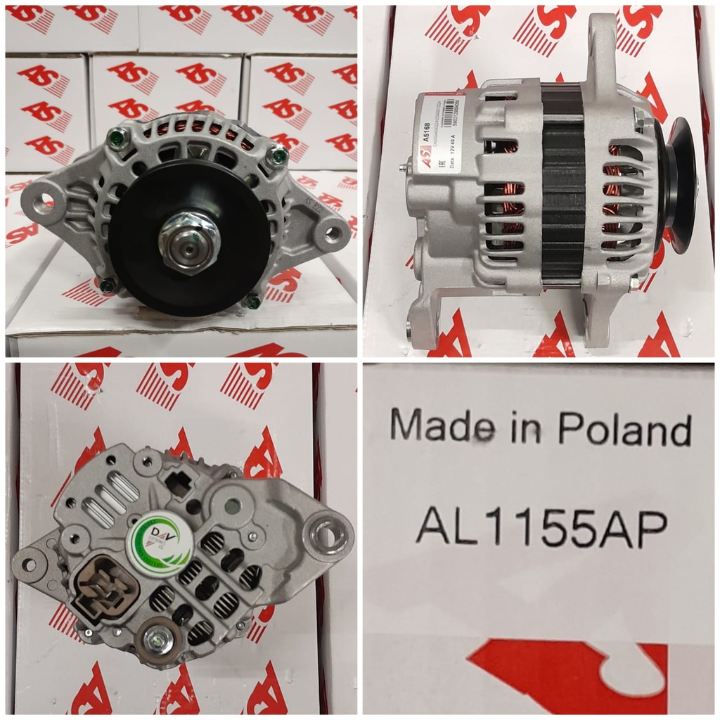 AL1155AP-FORKLIFT 12V 40A 4FF B/GRIP ALTERNATOR  