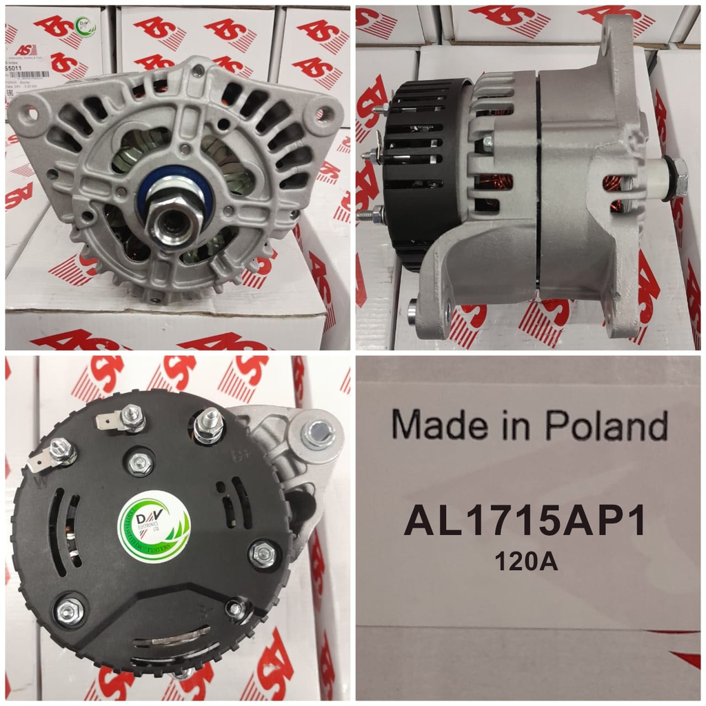 AL1715AP1-PERKIN JCB 3CX 12V 120A ALTERNATOR 