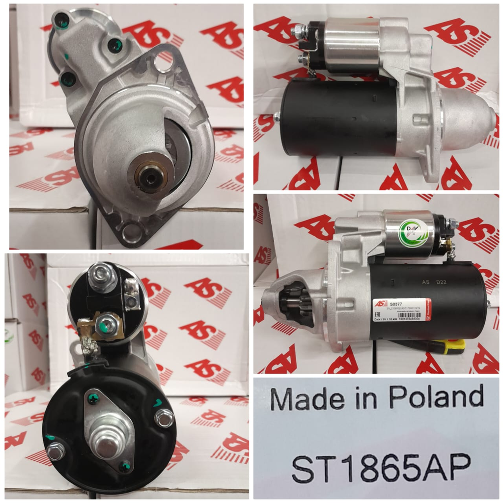 ST1865AP-UNIV. FIRE 12V 9T CCW 2B/RHO STARTER