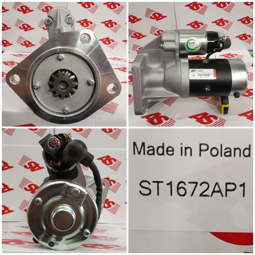 ST1672AP1-NSSN TD42 12V 11T LHO OPEN B/B STARTER