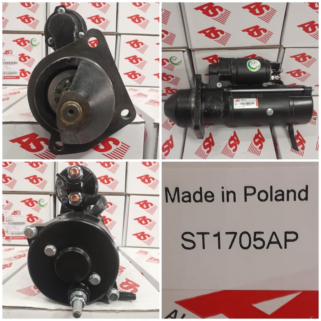 ST1705AP-JCB ISKRA N/M 12V 11T STARTER MOTOR
