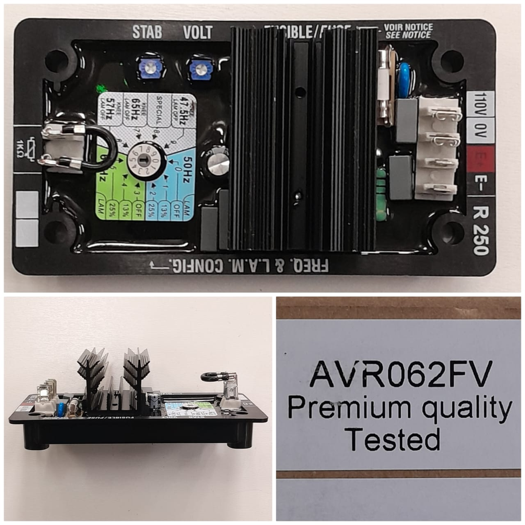 AVR062FV- R250 GENRATOR AVR VOLTAGE REGULATOR