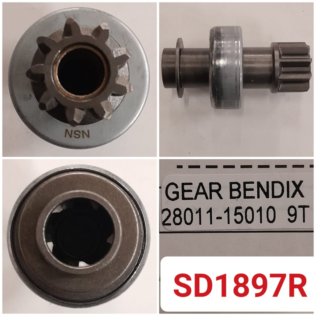 SD1897R-TOYOTA COROLLA 9T GEAR BENDIX   