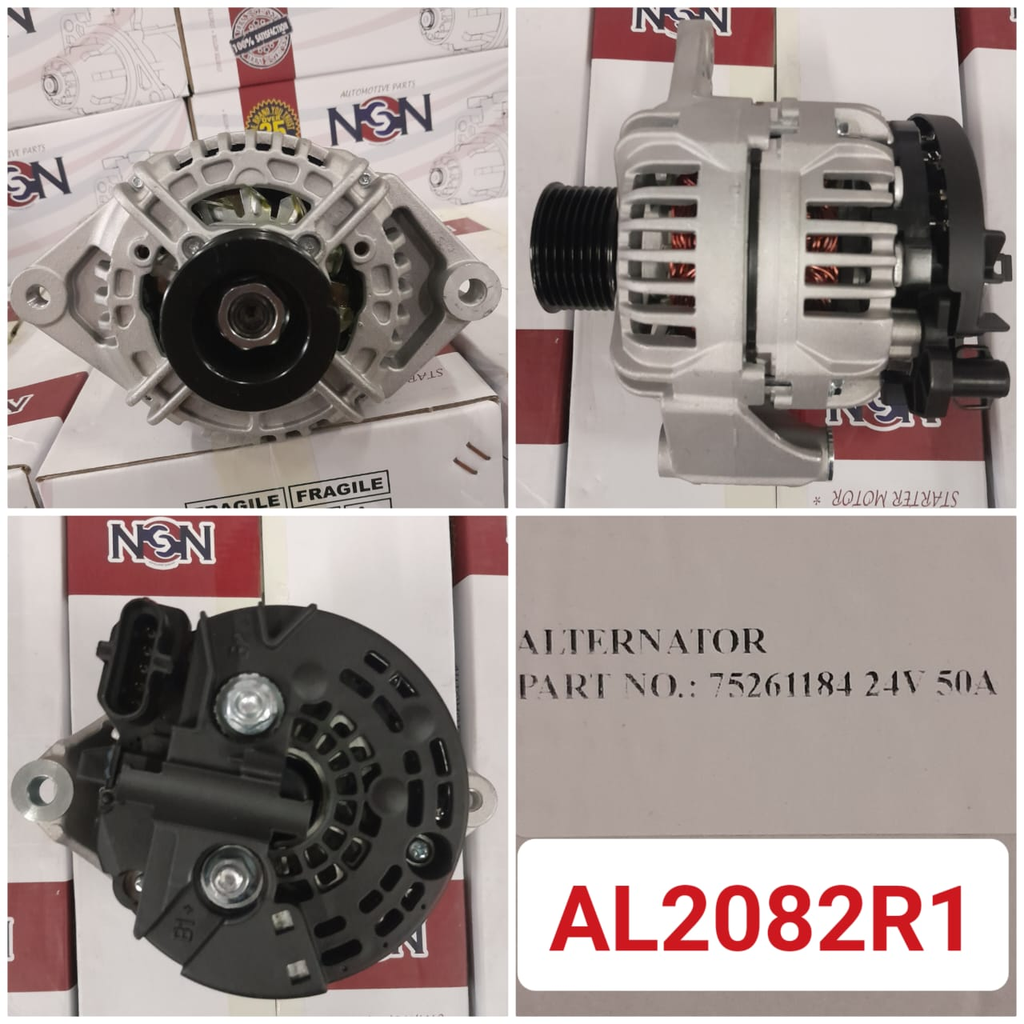 AL2082R1-NEW HOLLAND 24V 50A 8PK 5P LONG BIG ALTERNATOR