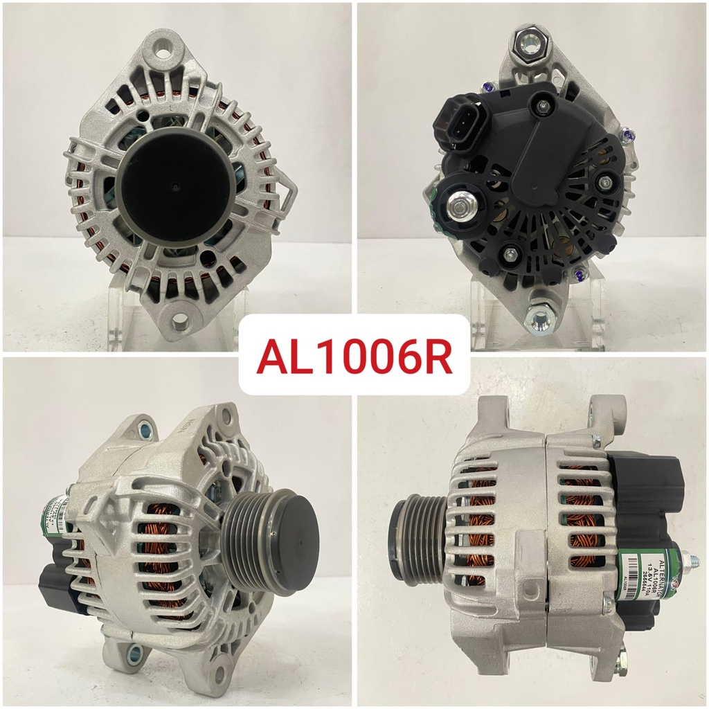 AL1006R- HYUNDAI 12V 110A 6PK DOUBLE FITTING TOP BOTTOM 3P BACK ALTERNATOR