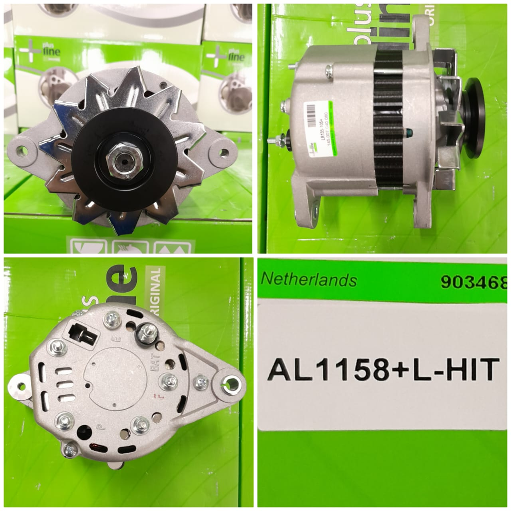 AL1158+L-HIT- FORKLIFT HITACHI 12V 50A B/GRIP ALTERNATOR