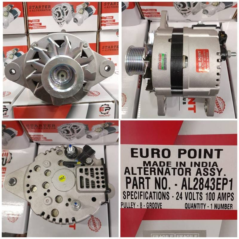 AL2843EP1- T.T/LND D/F O/M SR60 8PK 24V 100A  ALTERNATOR