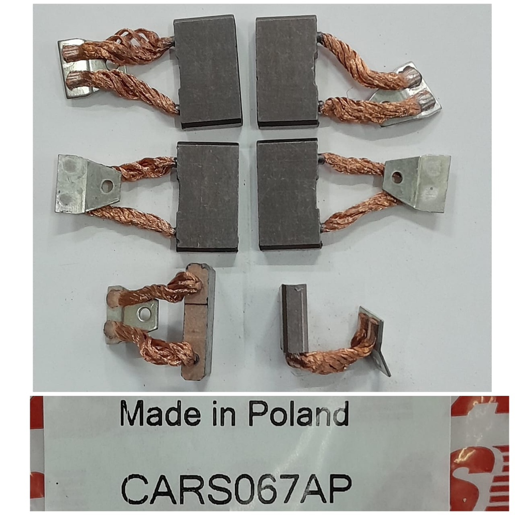 CARS067AP-CT 50MT 6POLE 6 CARBON BRUSH PATRI CARBON SET