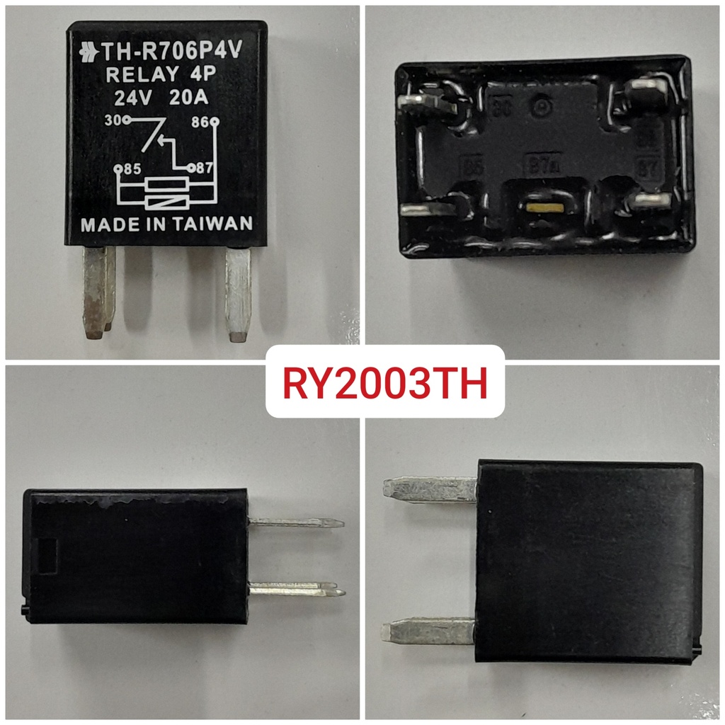 RY2003TH-MICRO SHORT ECM REKAY 24V/4PIN NORMAL OPEN