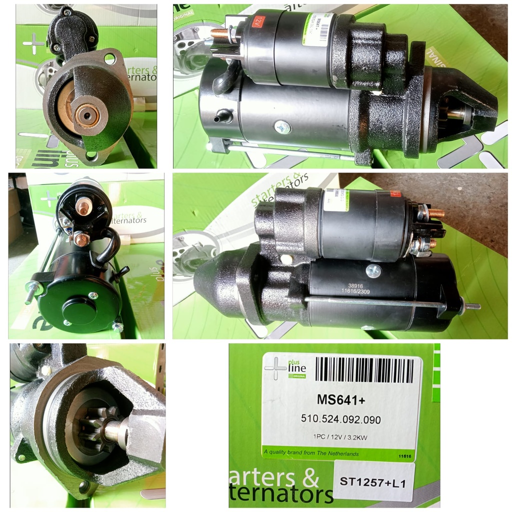 ST1257+L-I-DTZ ISK 12V 9T 3.2KW N/M OEM BLACK STARTER   