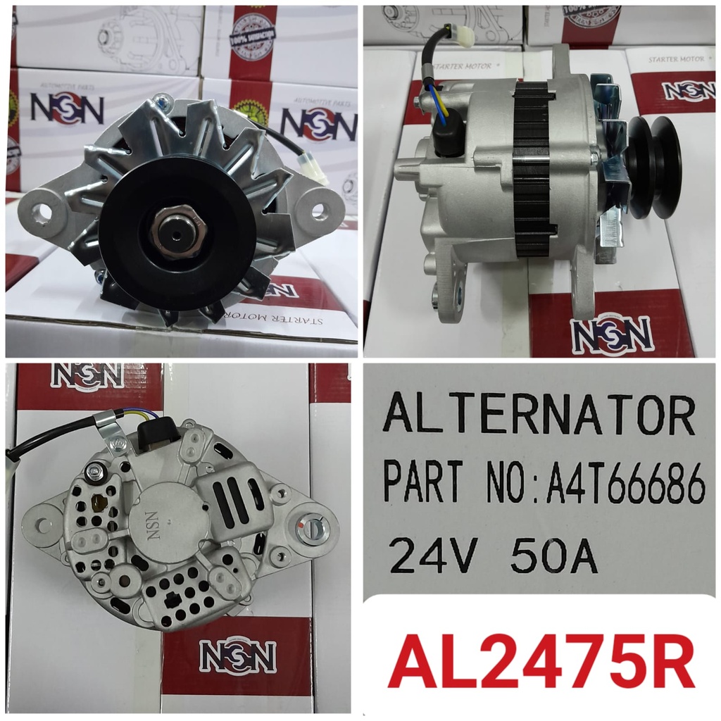 AL2475R - MITS FUSO 6D22 24V 50A ALTERNATOR