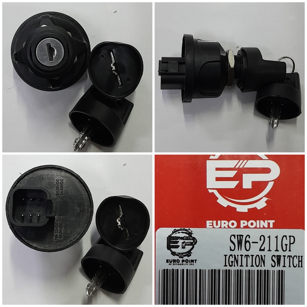 SW6-211EP-BOBCAT IGNITION SITCH 6PIN THIN FOR DOOSAN FORKLIFT