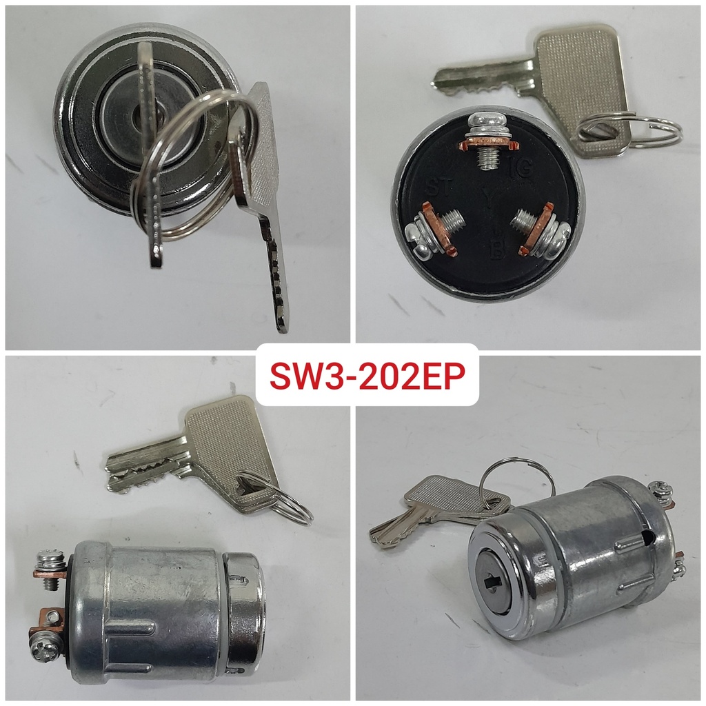 SW3-202EP-UNIVERSALL SMALL 3 BOLT IGNITION SWITCH
