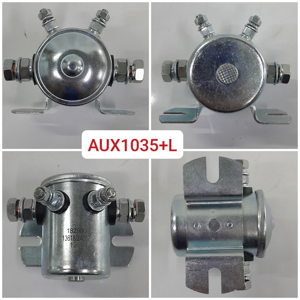 AUX1035+L-12V SILVER ROUND 4 POINT SATETY SOLENOID SWITCH