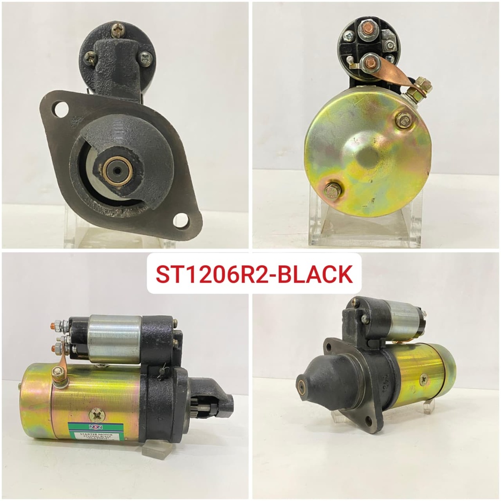 ST1206R2-BLACK CHINA   2B LHO STARTER 12V 1.6KW 9T BLACK OLD MODEL