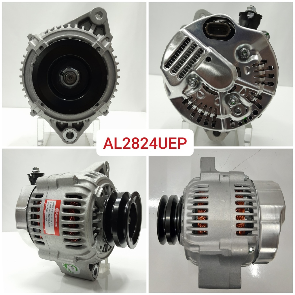 AL2824UEP-COASTER ND 24V 60A CROS.FITT+2V+3P STR REG+UP BOLT ALTERNATOR
