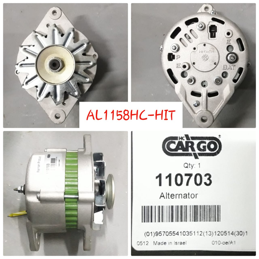 [AL1158HC-HIT] AL1158HC-HIT-FORKLIFT HITACHI 12V 55A B/GRIP ALTERNATOR