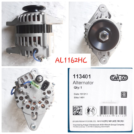 [AL1162HC] AL1162HC-FORKLIFT HIT.4D94E 3FF+WIRE 12V 40A ALTERNATOR