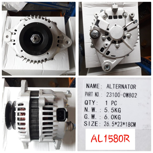 [AL1580R] AL1580R   - NSSN TD42 12V 100A 2P 1V ALTERNATOR