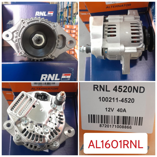 [AL1601RNL] AL1601RNL-ND 12V 40A 2PIN B/B S/P ALTERNATOR    