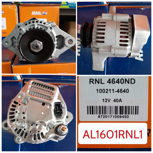 [AL1601RNL1] AL1601RNL1-ND 12V 40A 2PIN B/B S/P ALTERNATOR    