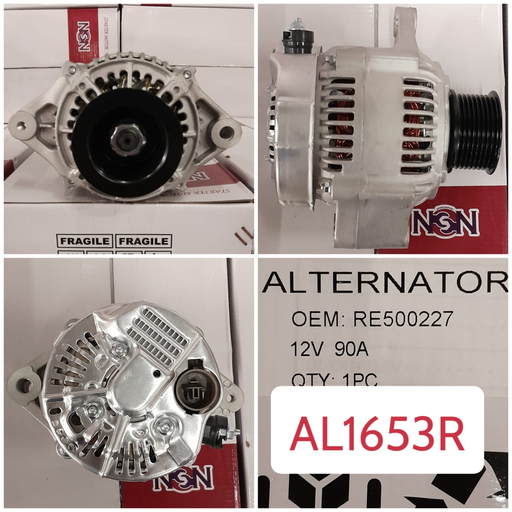 [AL1653R] AL1653R- ND 12V 90A 3P ROUND LONG FOUND ST EAR ROUND 4PK ALTERNATOR