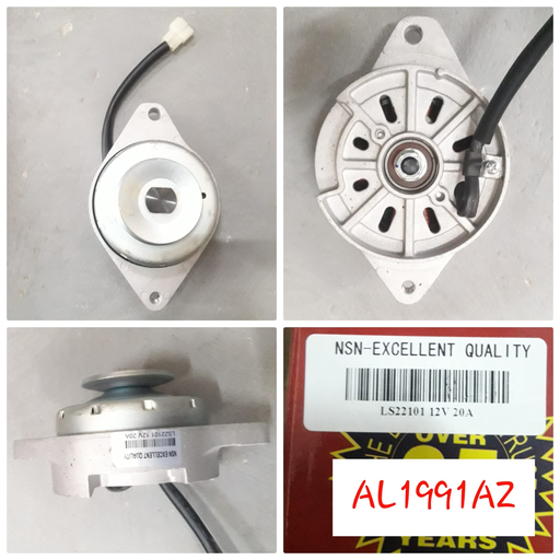 [AL1991AZ] AL1991AZ-YANMAR 12V 20A STR EAR SMALL MAG 2W ALTERNATOR