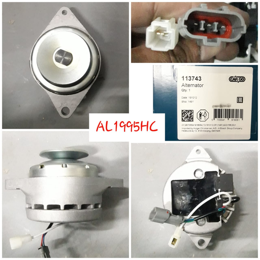 [AL1995HC] AL1995HC-YANMAR 12V 20A STR EAR MAG 3W ALTERNATOR