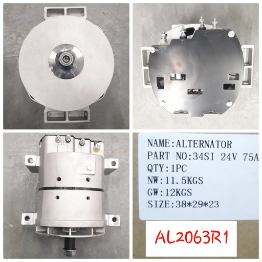 [AL2063R1] AL2063R1 - CT 34SI 24V 75A OEM 4B LONG FIT ALTERN.