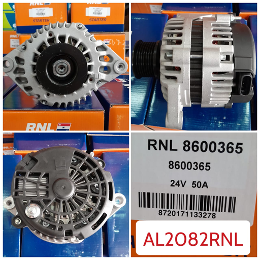 [AL2082RNL] AL2082RNL-CMN 24V 13SI 45A 8PK LONG BIG ALTERNATOR
