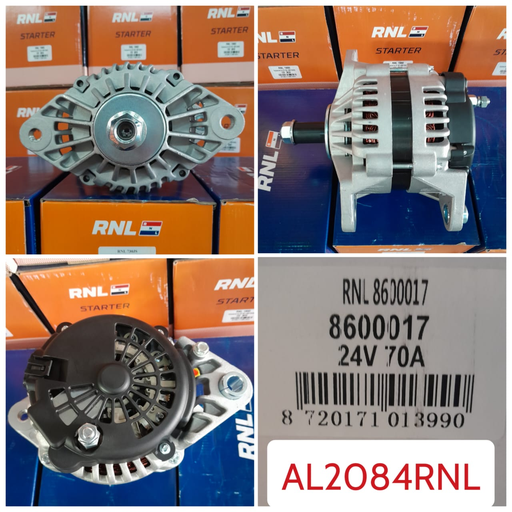 [AL2084RNL] AL2084RNL-CMN 24SI 24V 70A 4 PIN ALTERNATOR
