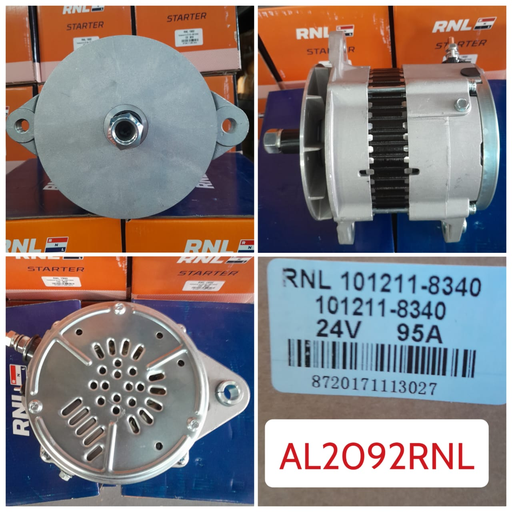 [AL2092RNL] AL2092RNL-CT ND 24V 95A W/O CARBON ALTERNATOR