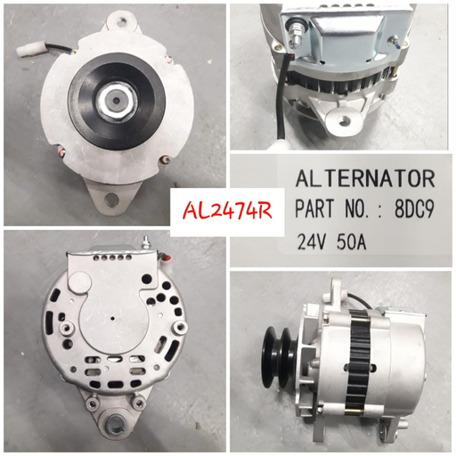 [AL2474R] AL2474R- MITS FUSO 8DC9 TYPE 24V 50A 2V ALTER