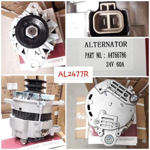 [AL2477R] AL2477R   - MITS FUSO 4WD 24V 60A ALTERNATOR