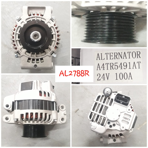 [AL2788R] AL2788R-SCN/MITS N/M 24V 100A ACT TYPE 27MM ALTERNATOR