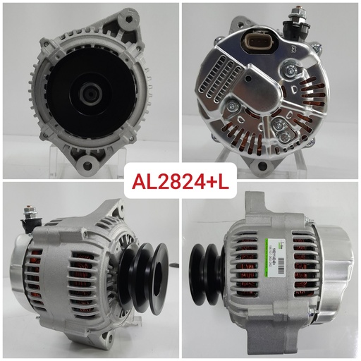 [AL2824+L] AL2824+L-COASTER ND 24V 60A CROS.FITT+2V+3P STR REG+UP BOLT ALTERNATOR