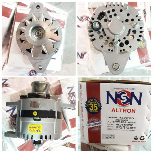 [AL2843BR2] AL2843BR2-T.T/LND D/F 8PK 24V 100A KAK REG ALTERNATOR