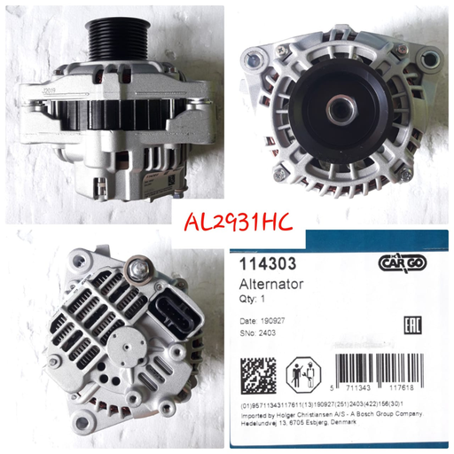 [AL2931HC] AL2931HC-VLV B12 N/M 24V 100A 10PK ALTERNATOR