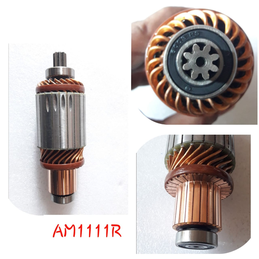 [AM1111R] AM1111R   - 28MT 12V O/M 8 SP ARMATURE+BEARING
