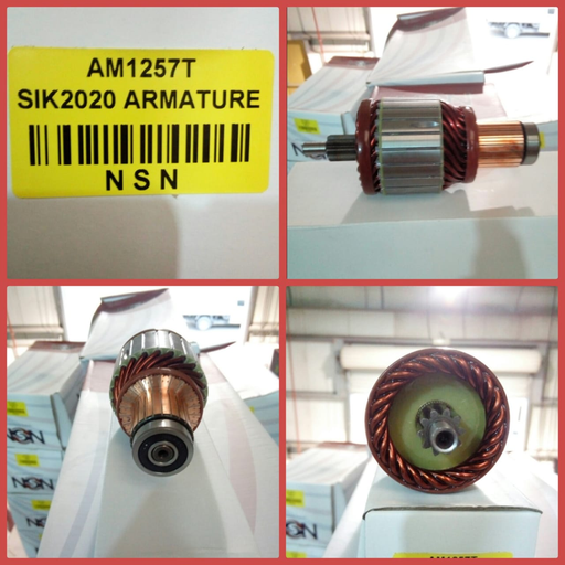 [AM1257T] AM1257T- DTZ ISK 12V 10SP N/M OEM ARMATURE+BEARING