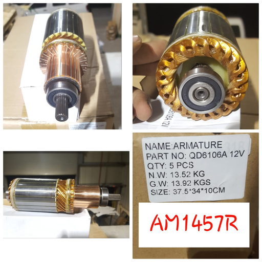 [AM1457R] AM1457R   - ND 12V BIG BODY STARTER ARMATURE+BEARING