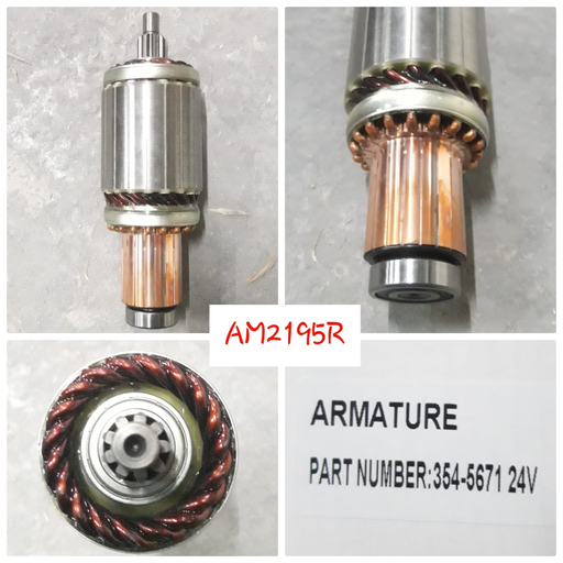 [AM2195R] AM2195R-CMN TOY 24V 7.8KW LONG 178MM ARMATURE + BEARING