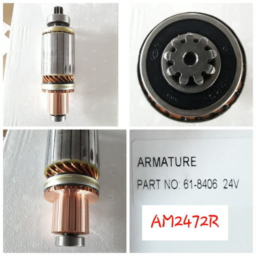 [AM2472R] AM2472R   - KOMATSU 24V 9T MEDIUM BODY 9SP ARMATURE