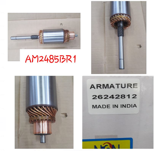 [AM2485BR1] AM2485BR1- TAT/LEY 24V (2B WITH NO LOCK) ARMATURE 17MM SHAFT