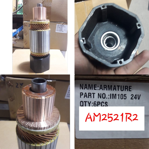 [AM2521R2] AM2521R2   - M/V 24V 255MM MEDIUM ARMATURE