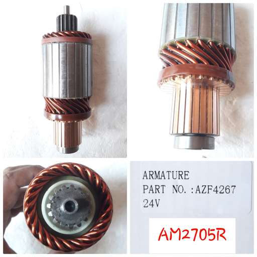 [AM2705R] AM2705R-JCB ISKRA N/M 24V 15SP ARMATURE