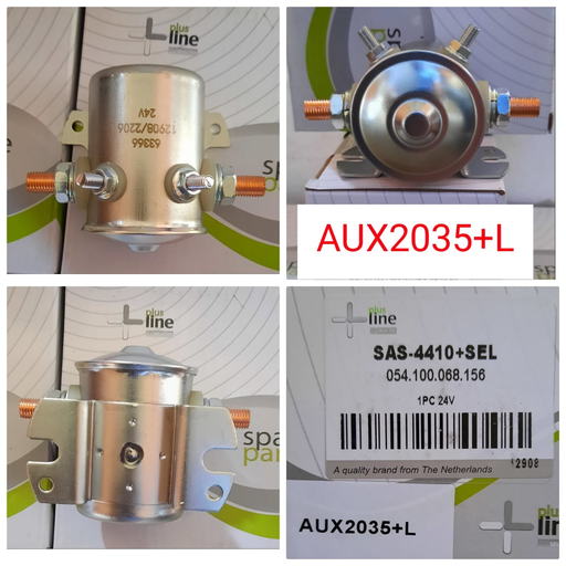 [AUX2035+L] AUX2035+L- 24V SILVER ROUND 4 POINT SAFETY SWITCH