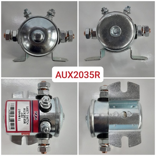 [AUX2035R] AUX2035R- 24V SILVER ROUND 4 POINT SAFETY SWITCH
