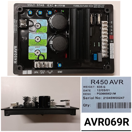 [AVR069R] AVR069R - R450 GENERATOR AVR VOLTAGE REGULATOR